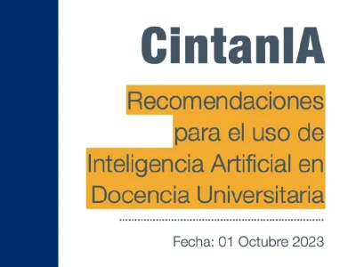 Recomendaciones para el uso de Inteligencia Artificial en Docencia Universitaria