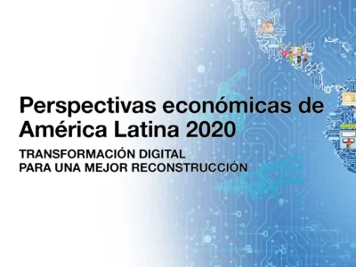 Portada del informe Perspectivas económicas de América Latina 2020 sobre transformación digital para una mejor reconstrucción